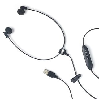 Leichtkopfhrer Spectra TCU Multimedia USB Stereo Headset mit integriertem Mikrofon